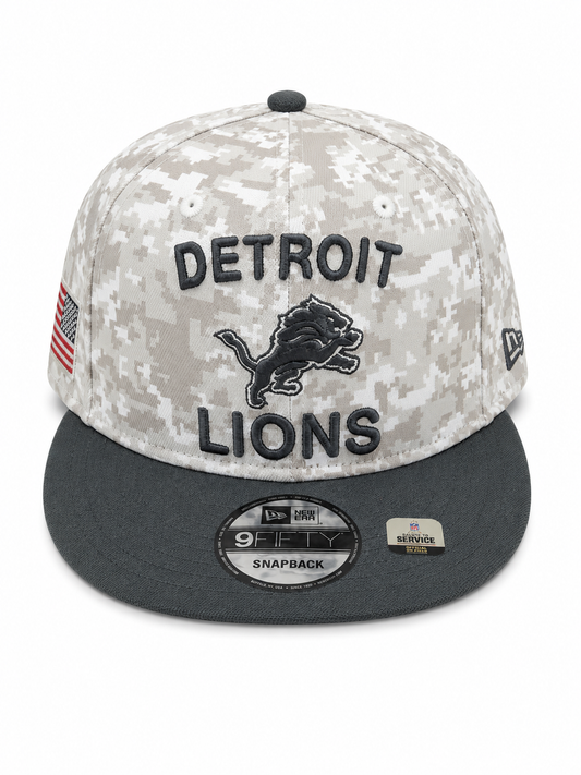NEW ERA DETROIT LIONS SALUTE TO SERVICE SNAPBACK CAP