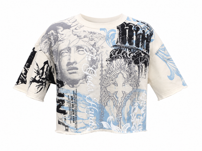 REDFOX WOMEN'S ROYAL CATHEDRAL CROP TEE
