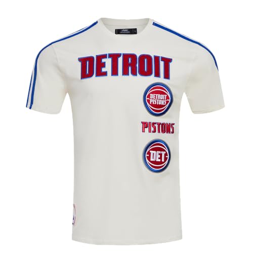 Pro Standard NBA DETROIT PISTONS RETRO CLASSIC MEN'S STRIPED T-SHIRTS