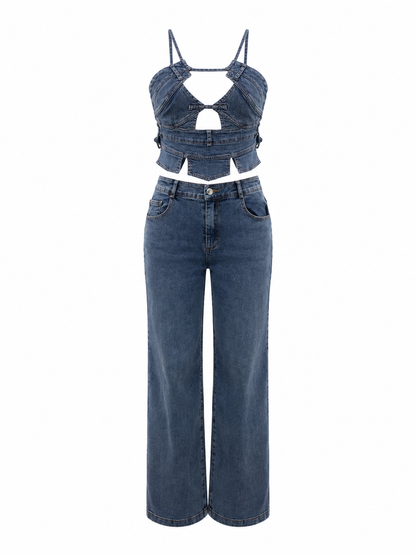 HOT & DELICIOUS WOMEN'S MAIN CHARACTER DENIM SET
