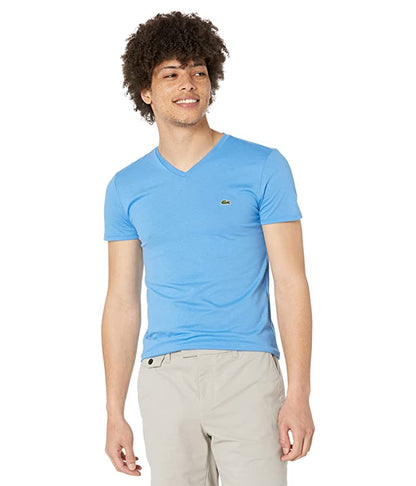 Lacoste Men Standard S/ Sleeve Pima V-Neck T-SHIRT