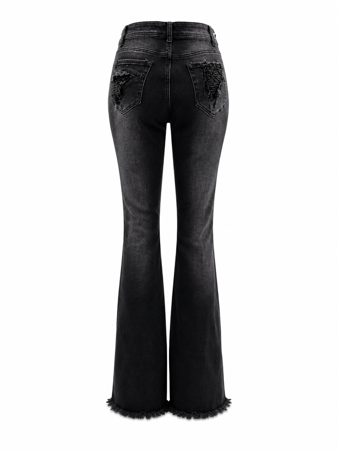 REDFOX WOMEN ROCKSTAR PATCHWORK RHINESTONE JEANS