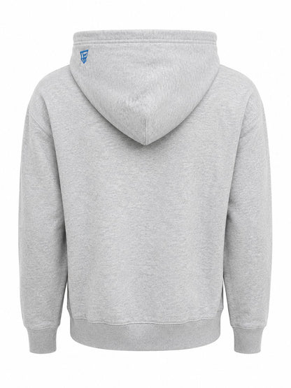 NEW ERA MEN  DETROIT LIONS GRAY LOGO PULLOVER HOODIE