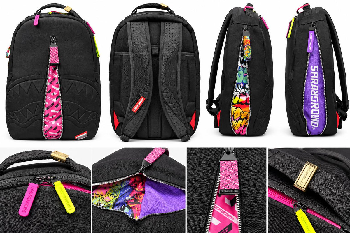 SPRAYGROUND DENIM ZIPPER REVEAL BACKPACK (B8500)