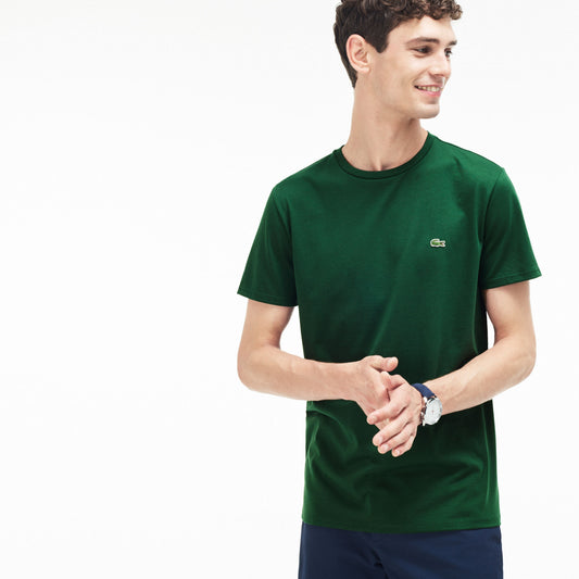 Lacoste Mens S/Sleeve Crew Neck Pima Cotton Jersey T-Shirt