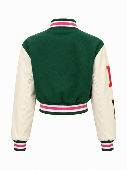 REDFOX WOMEN VARSITY JACKET W/PATCHES