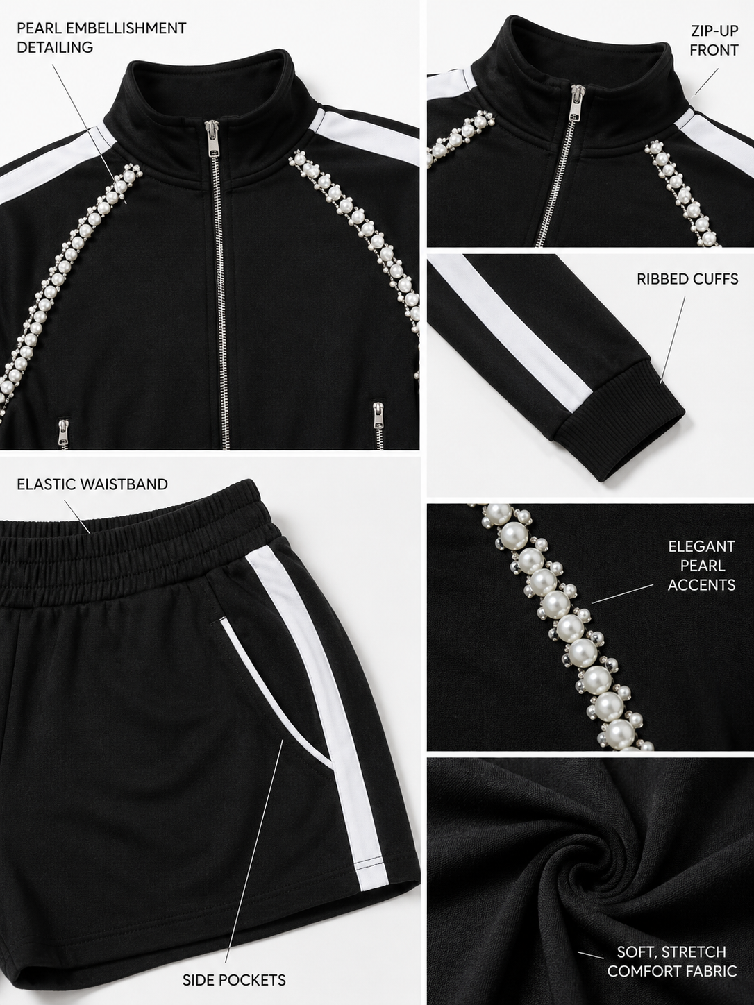 HOT & DELICIOUS RHINESTONE TRACK SET
