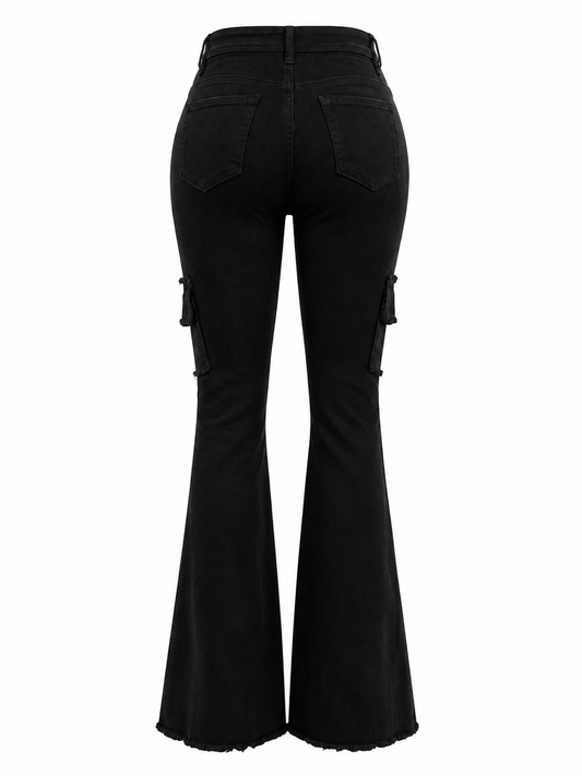REDFOX WOMEN FRAY STACKED JEANS