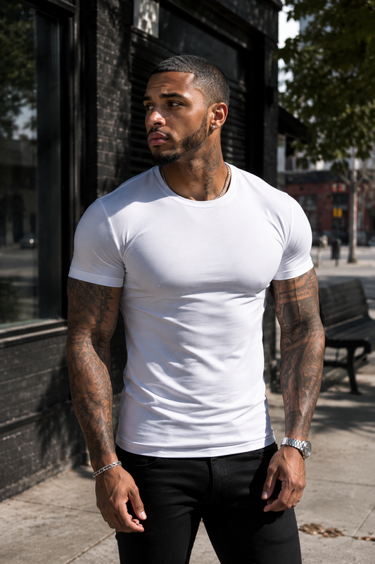 CITYLAB STRETCH SLIM FIT T-SHIRT, CREW