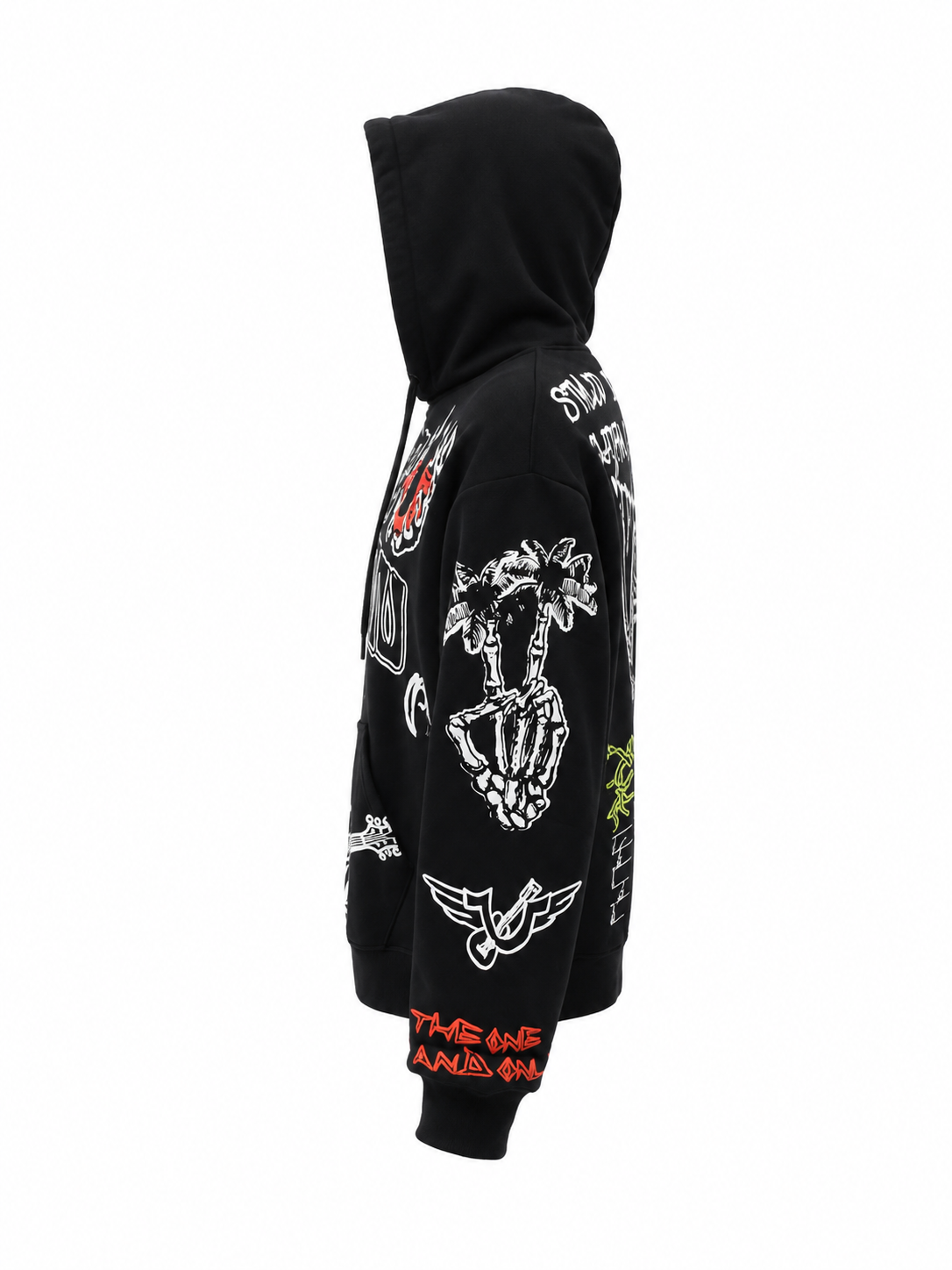 TRUE RELIGION MEN'S SKETCHED LOGO BOXY HOODIE (110334)