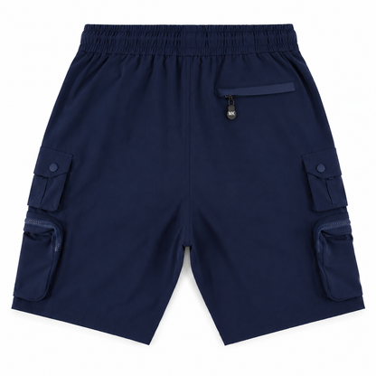 M633 MAKOBI COLTON NYLON SPANDEX CARGO SHORTS