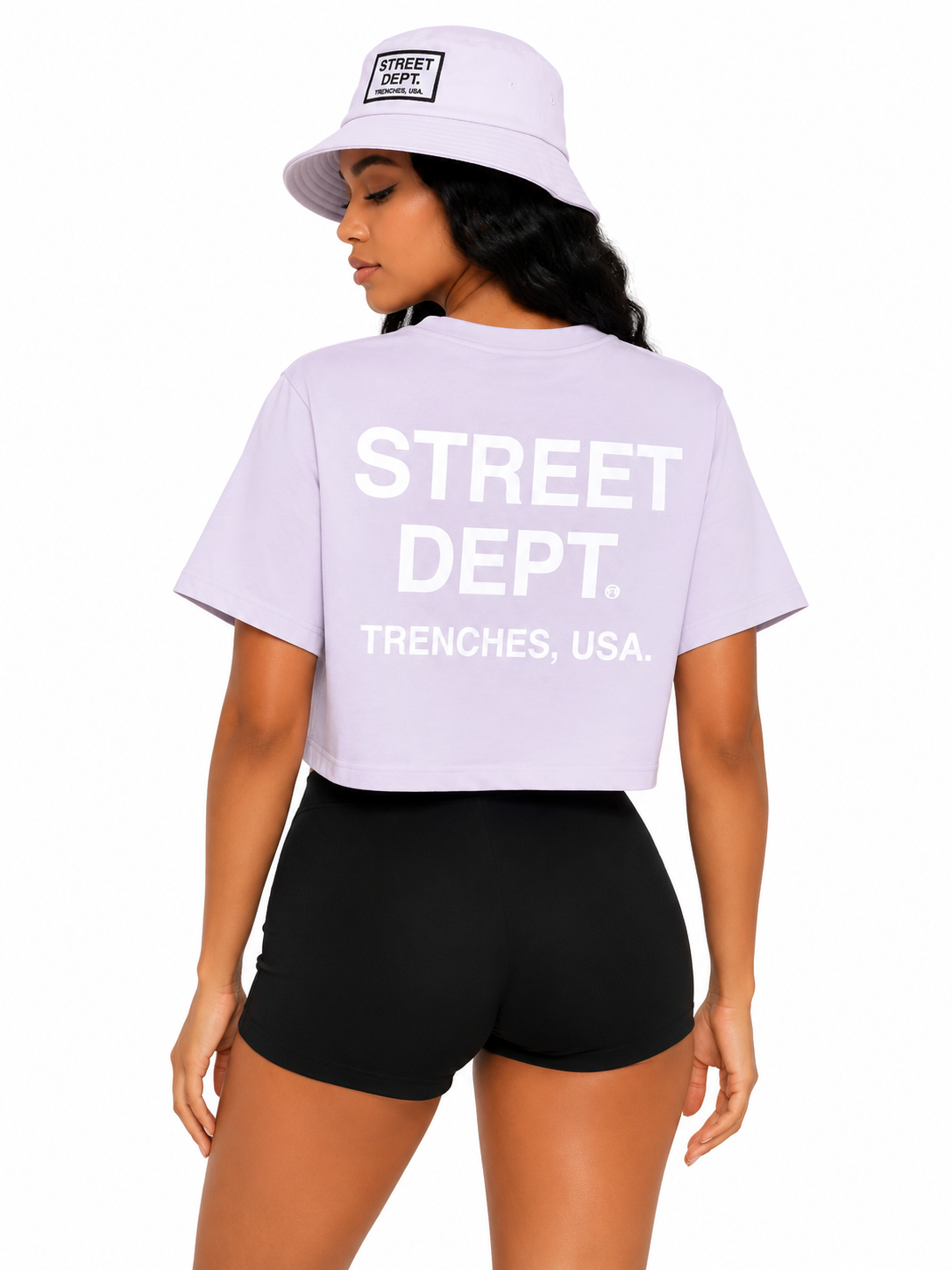 STREET DEPT TRENCHES WOMEN'S CROP TEE