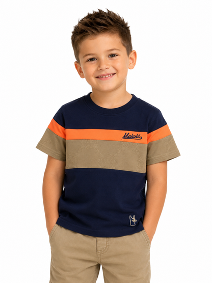 MAKOBI KIDS MONOGRAM TEE