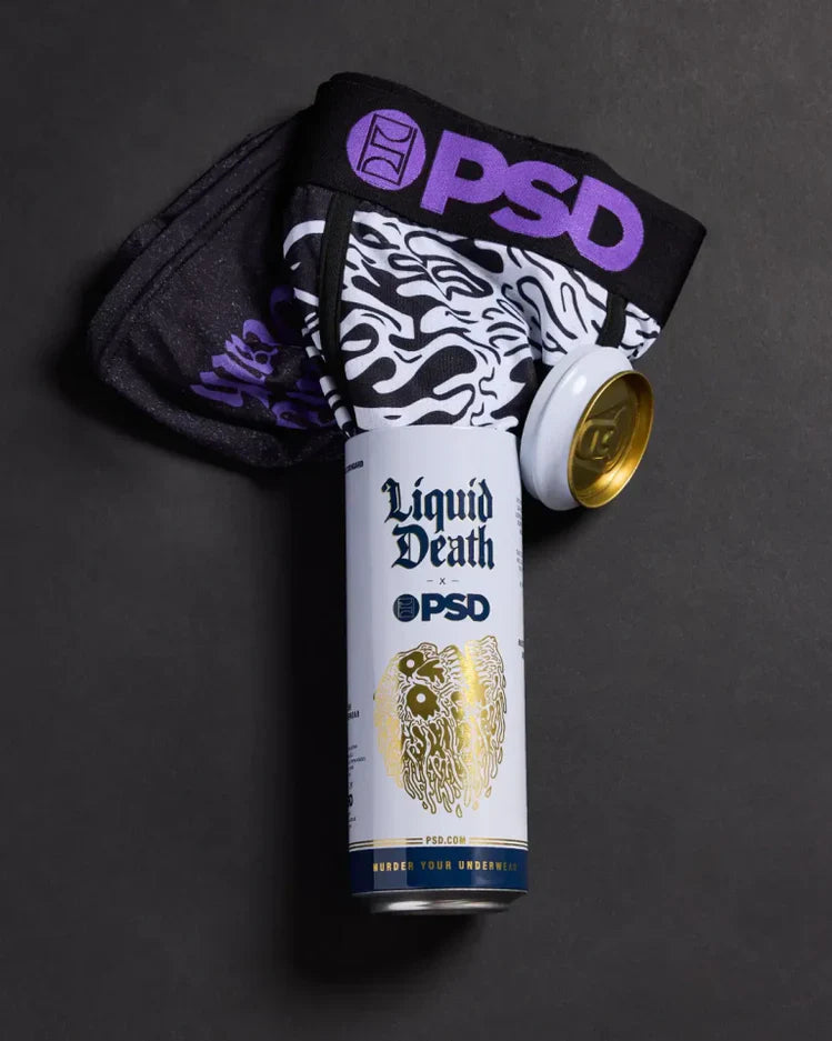 PSD UNDERWEAR MEN'S "LIQUID DEATH" - CAN BOXER
