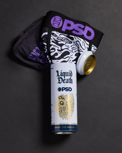 PSD UNDERWEAR MEN'S "LIQUID DEATH" - CAN BOXER