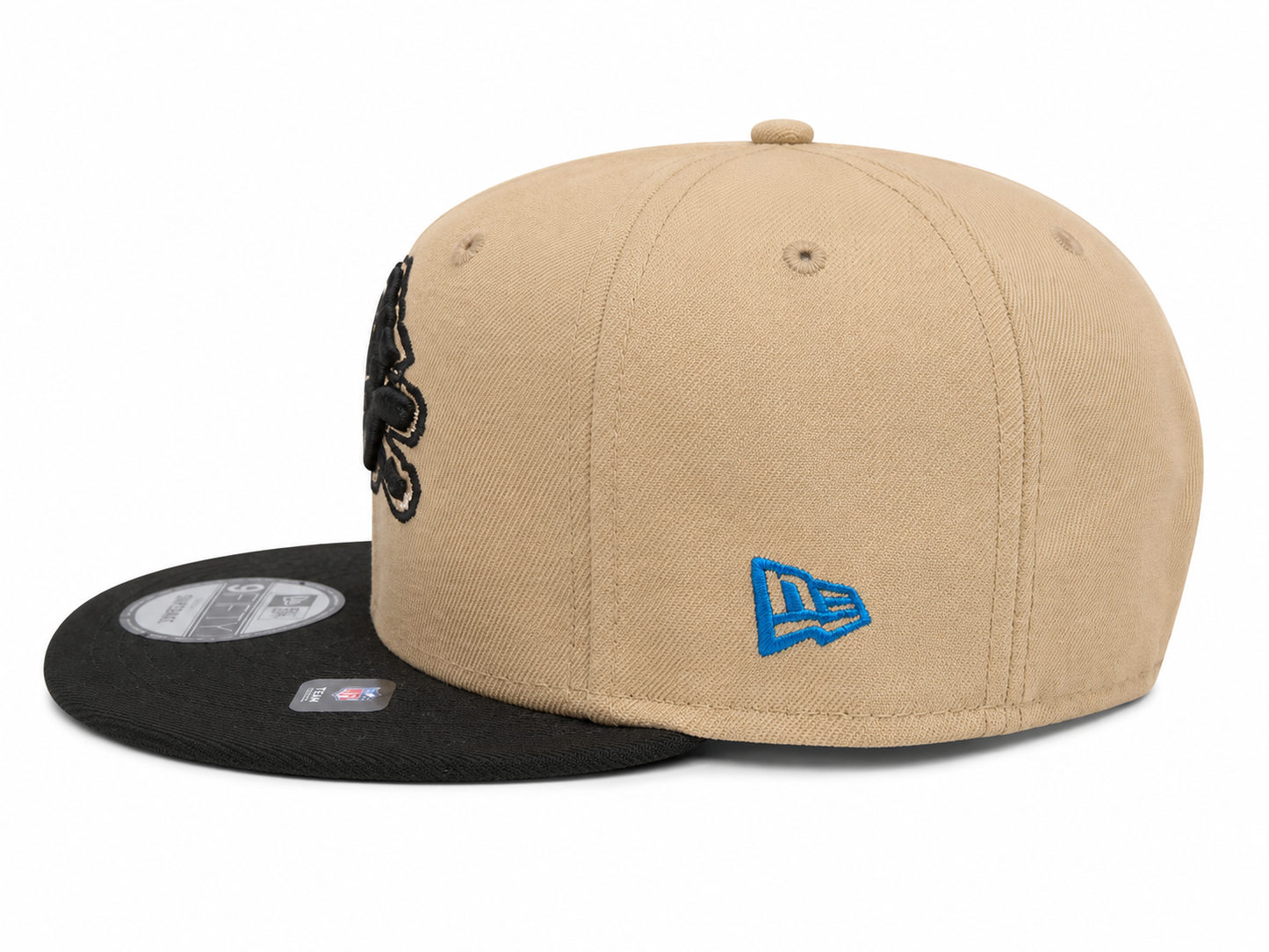 NEW ERA DETROIT LIONS CAMEL/BLACK 9FIFTY SNAPBACK CAP