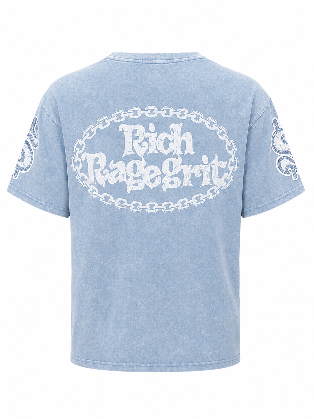 REDFOX WOMEN'S "RICH RAGE" GRAPHIC RHINESTONE TEE
