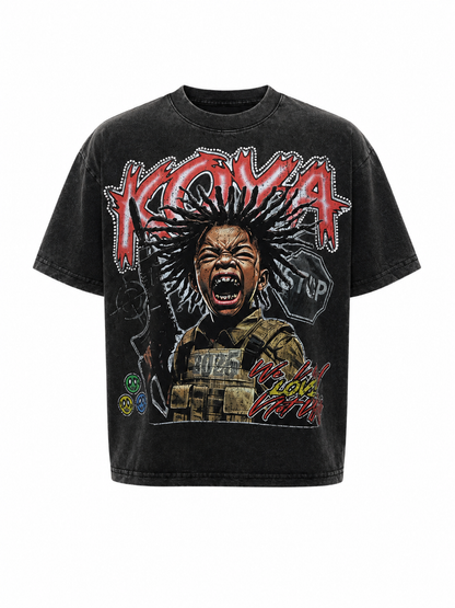 KOYA MEN'S WE NEED LOVE NOT WAR BOXY TEE