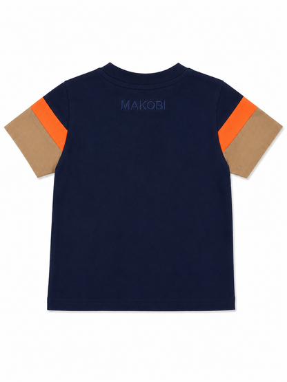 MAKOBI KIDS MONOGRAM TEE