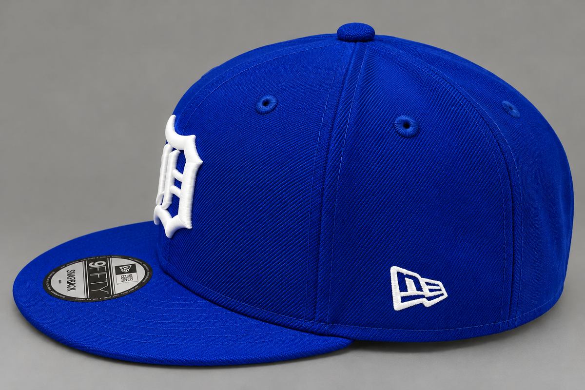 NEW ERA DETROIT TIGERS ROYAL/WHITE 9FIFTY SNAPBACK CAP