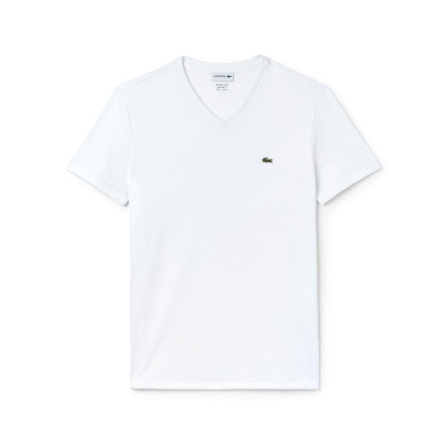 Lacoste S/Sleeve Pima Cotton V-Neck Jersey T-Shirt-TH6710