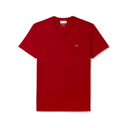 Lacoste S/Sleeve Pima Cotton V-Neck Jersey T-Shirt-TH6710