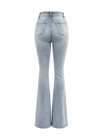REDFOX WOMEN STACKED W/RHINESTONES JEANS