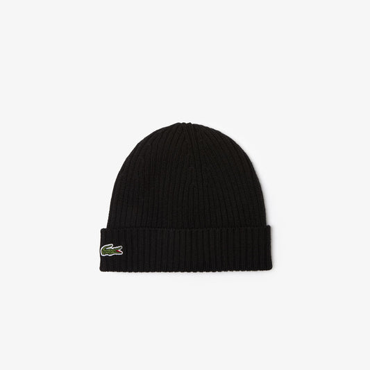 Lacoste Ribbed Knit Beanie - Men's