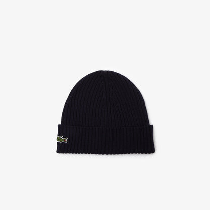 Lacoste Ribbed Knit Beanie - Men's