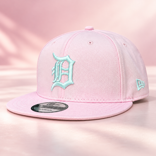 NEW ERA DETROIT TIGERS PINK 9 FIFTY SNAPBACK CAP