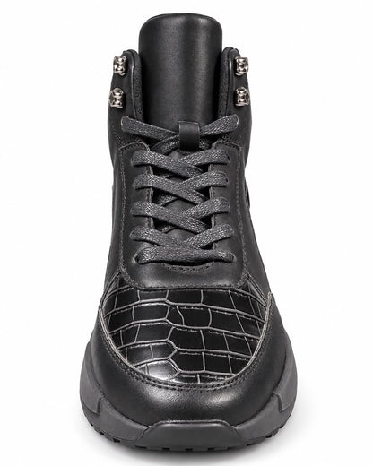 MAZINO EXECUTIVE CROC EMBOSSED SNEAKERS (HANK)