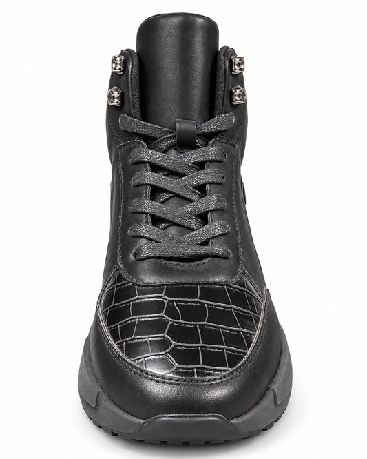 MAZINO EXECUTIVE CROC EMBOSSED SNEAKERS (HANK)