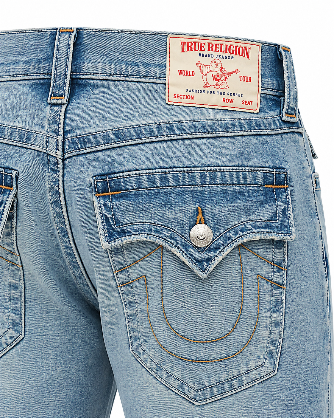 TRUE RELIGION RICKY FLAP STRAIGHT JEANS (109159)