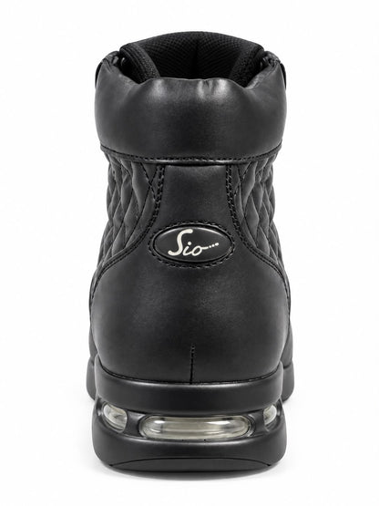 SIO DIAMOND QUILTED AIR HIGH TOP SNEACKERS (ALLESIO-000)