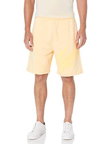 Lacoste Oversized Crocodile Print Organic Cttn Fleece Shorts