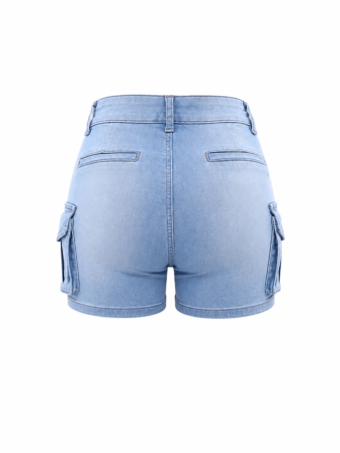 SHARP TRADING WOMEN CARGO DENIM SHORTS
