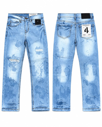 EVOLUTION KIDS TUMBLE WASH STRAIGHT DENIM PANT