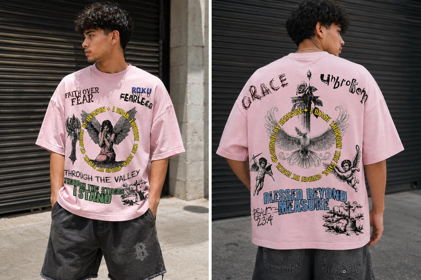 ROKU STUDIO MEN RISE ABOVE RELAXED LOOSE FIT TEE (RK1482118)