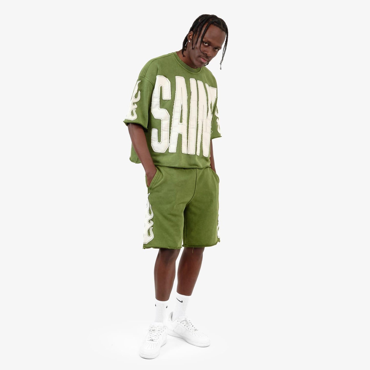 COPPER RIVET SAINT T-SHIRT & SHORT SET (#511036)