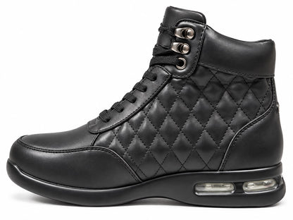 SIO DIAMOND QUILTED AIR HIGH TOP SNEACKERS (ALLESIO-000)