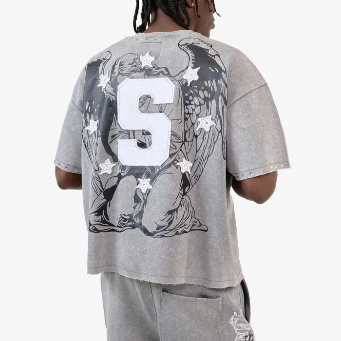 COPPER RIVET SAINT (STONES) T-SHIRT & SHORT SET (#611014)