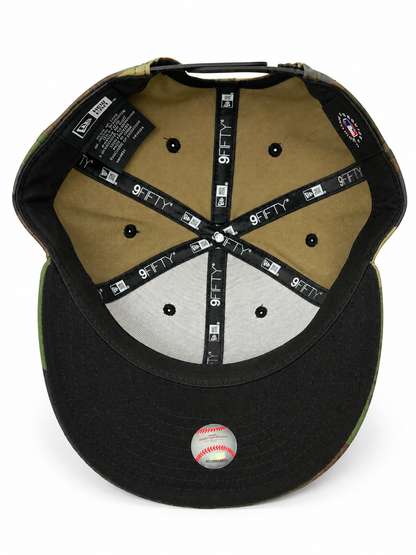 NEW ERA DETROIT TIGERS WOODLAND CAMO/BLACK 9FIFTY SNAPBACK CAP