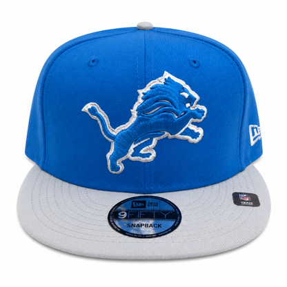 NEW ERA DETROIT LIONS BLUE/GRAY 9FIFTY SNAPBACK CAP