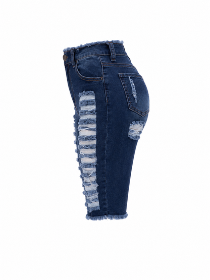 REDFOX WOMEN SUMMER STORM DISTRESSED BERMUDA SHORTS