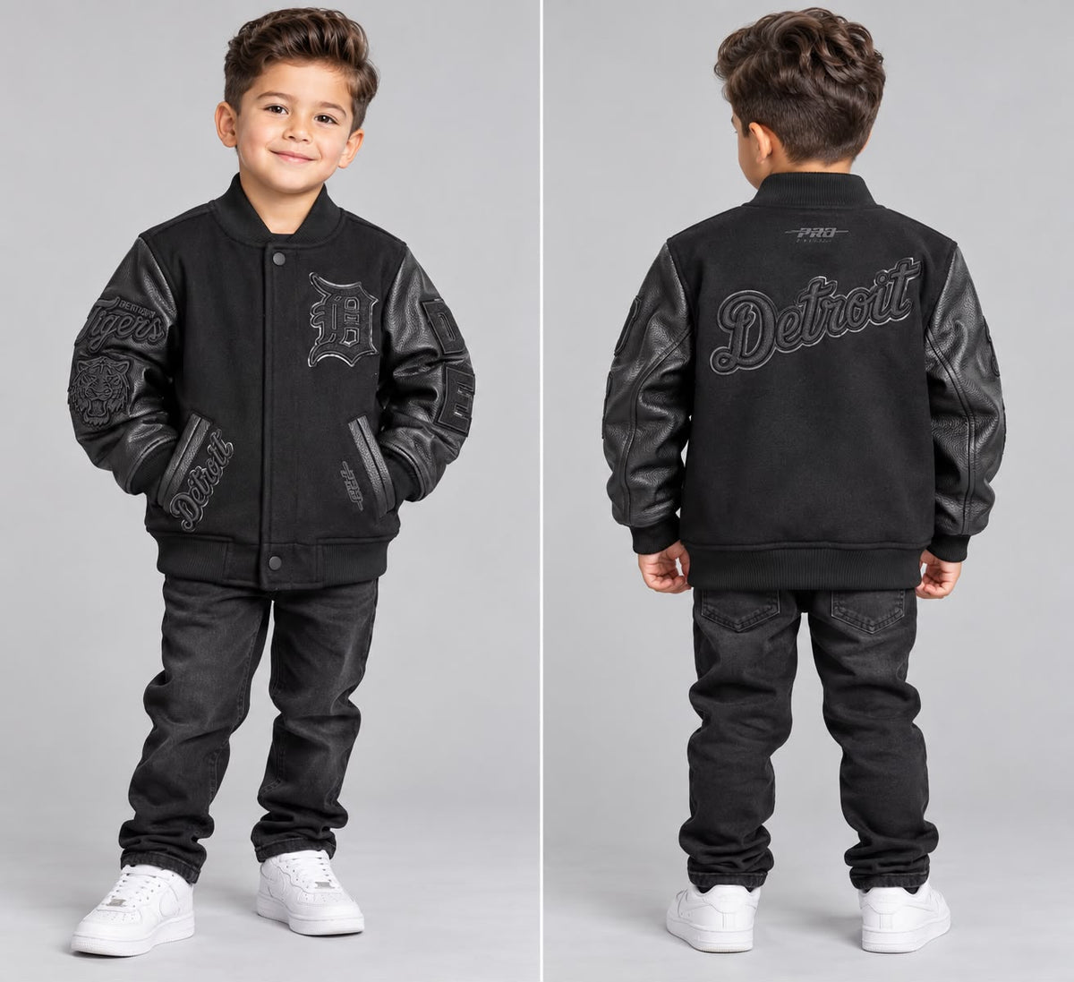 PRO STANDARD DETROIT TIGERS L. KIDS WOOL VARSITY JACKET (LDTL7314973)