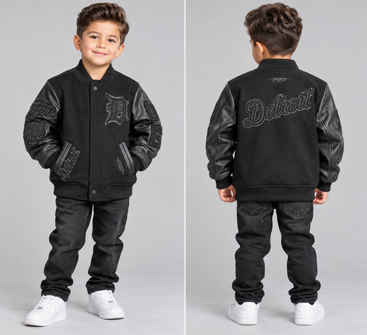PRO STANDARD DETROIT TIGERS L. KIDS WOOL VARSITY JACKET (LDTL7314973)