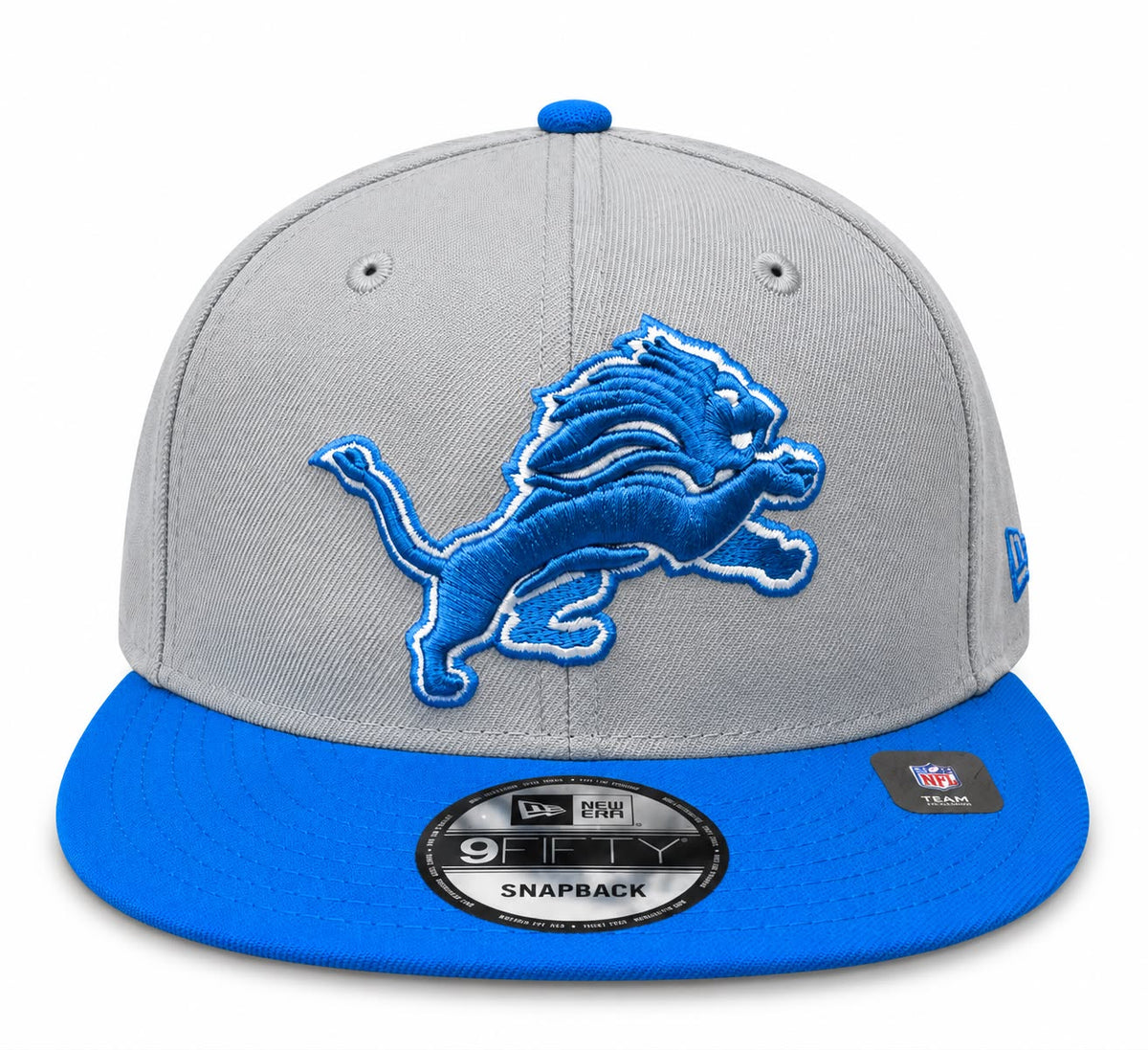 NEW ERA DETROIT LIONS SNAP SHOT GRAY/HONOLULU BLUE 9FIFTY CAP