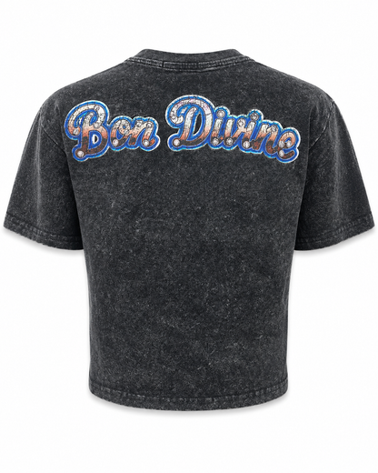 REDFOX WOMEN'S "BON DIVINE" CROP TEE