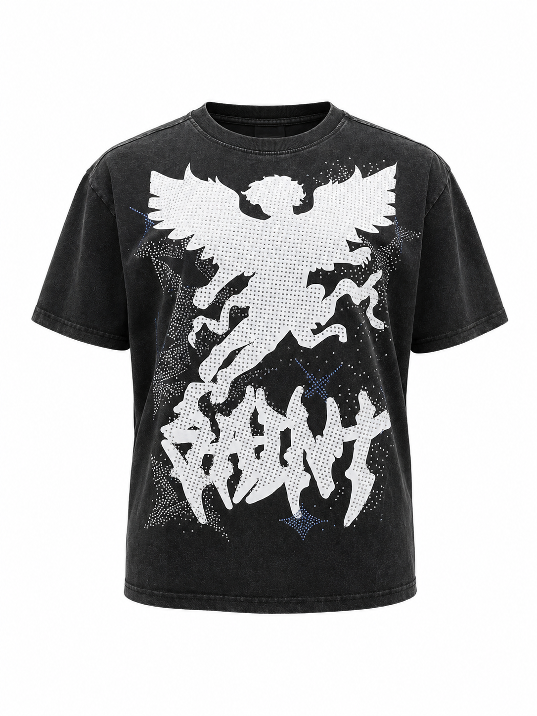 REDFOX WOMEN'S "SAINT WINGS" RHINESTONE TEE