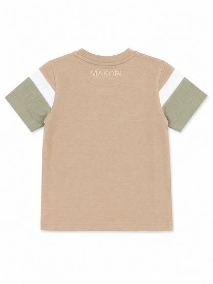 MAKOBI KIDS MONOGRAM TEE